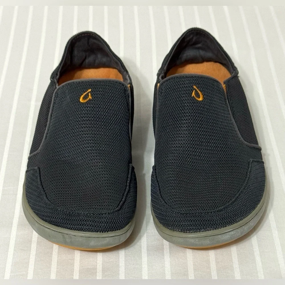 Olukai Nohea Mesh Sneakers Men's 8 Blue/Grey Casual Slip-On Loafers Boat Shoes